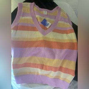 ABOUND Pastel Sweater Vest NWT
